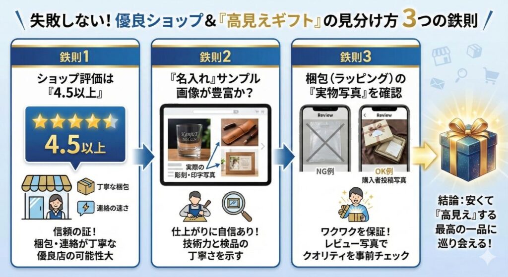 失敗しない!優良ショップと「高見えギフト」の見分け方