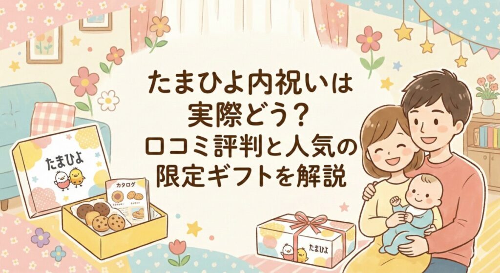 たまひよ内祝いは実際どう？口コミ評判と人気の限定ギフトを解説　アイキャッチ