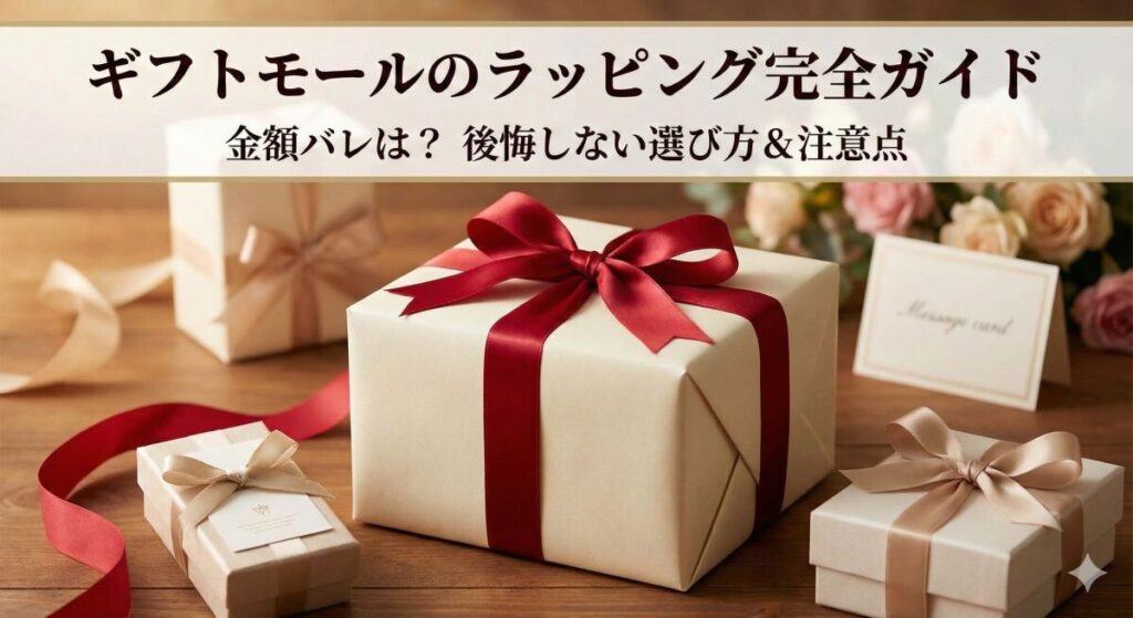ギフトモールのラッピング完全ガイド！金額バレや後悔しない注意点のアイキャッチ