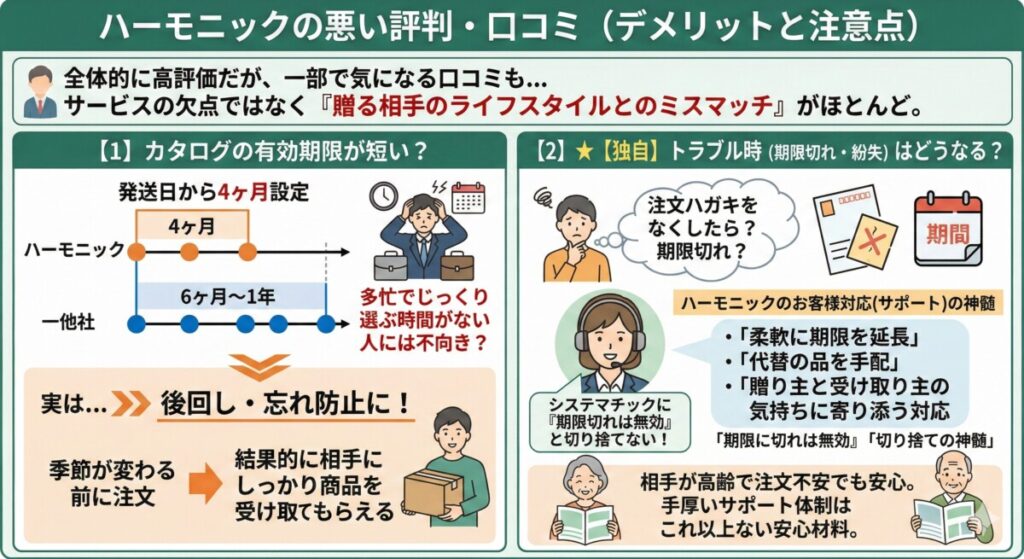 ハーモニックの悪い評判・口コミ(デメリットと注意点)